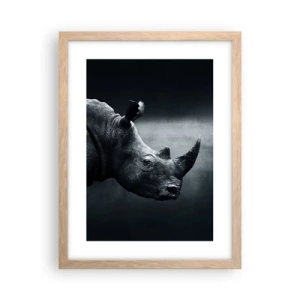 Poster in light oak frame - Right Profile - 30x40 cm