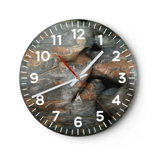 Wall clock - Clock on glass - Forever Together - 30x30 cm