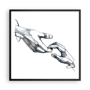 Poster in black frame - Good Gesture - 60x60 cm