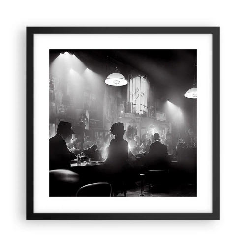 Poster in black frame - In Jazz Ambiance - 40x40 cm