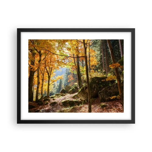 Poster in black frame - Time for Rest - 50x40 cm