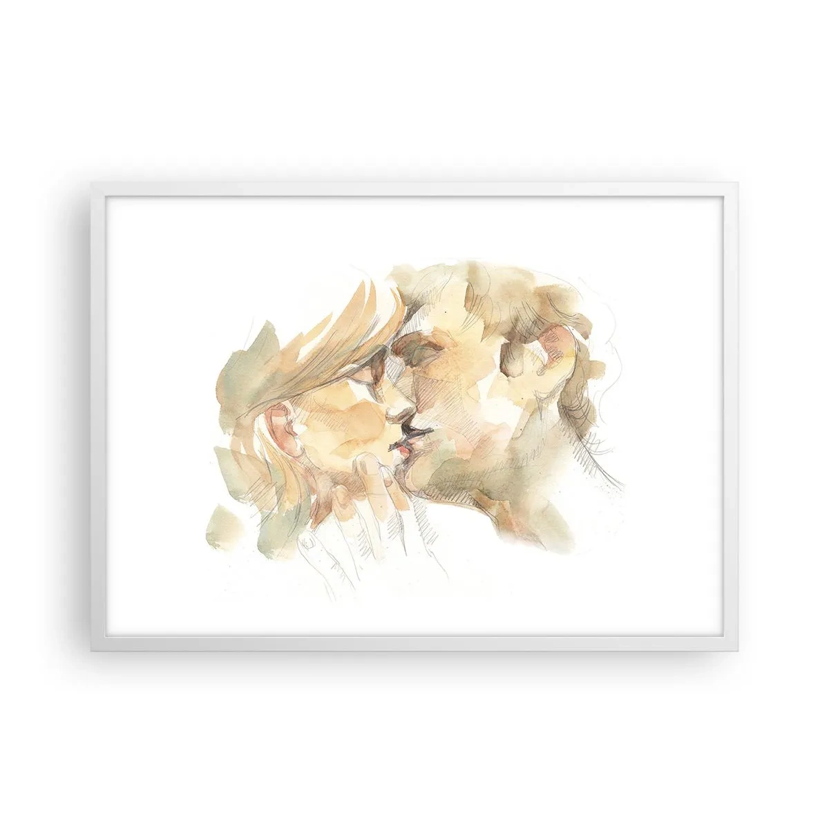 Poster in white frmae - The Missing Half? - 70x50 cm