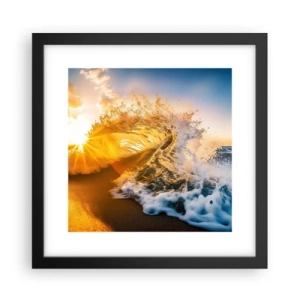 Poster in black frame - Playing with Sand - 30x30 cm