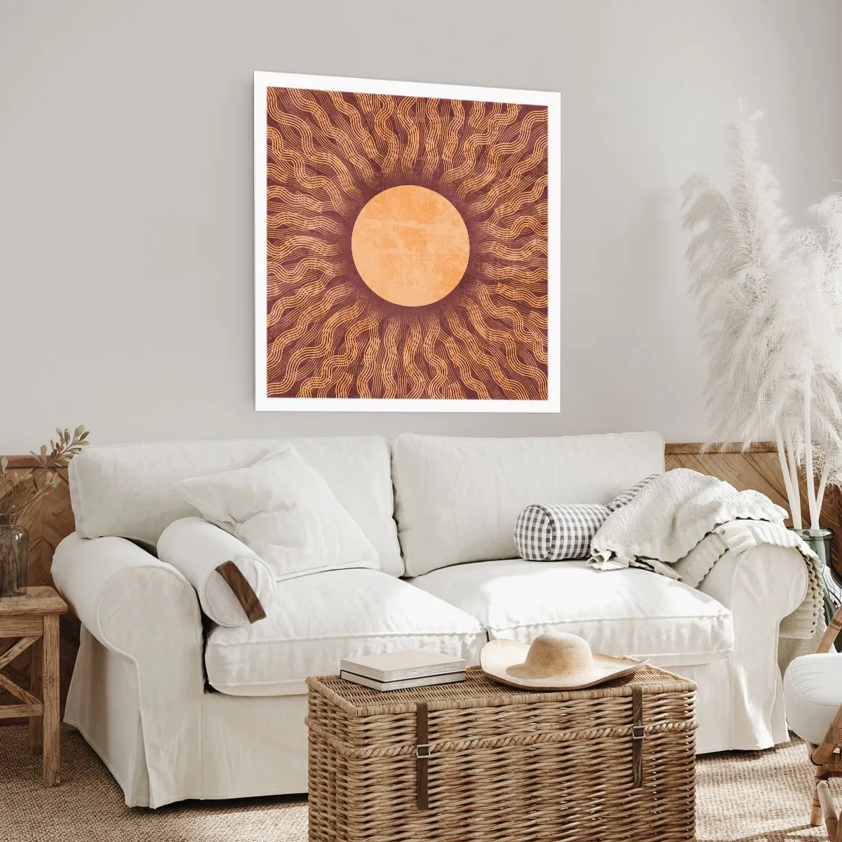 Poster - Sun Icon - 40x40 cm