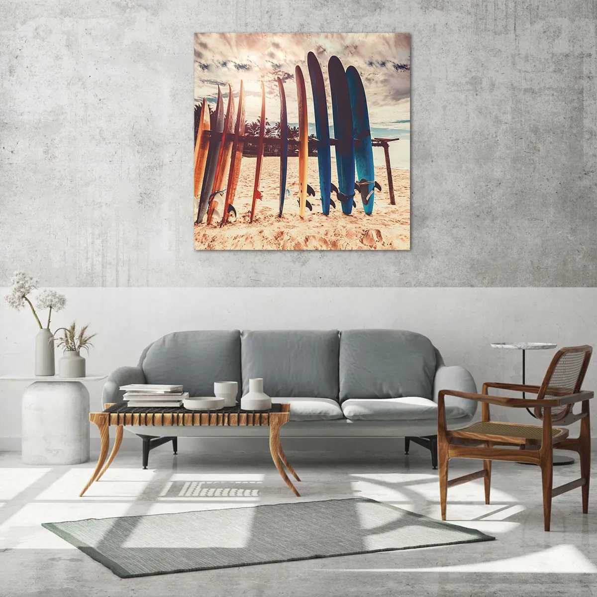 Glass picture - Goodnight, See You Tomorrow - 30x30 cm