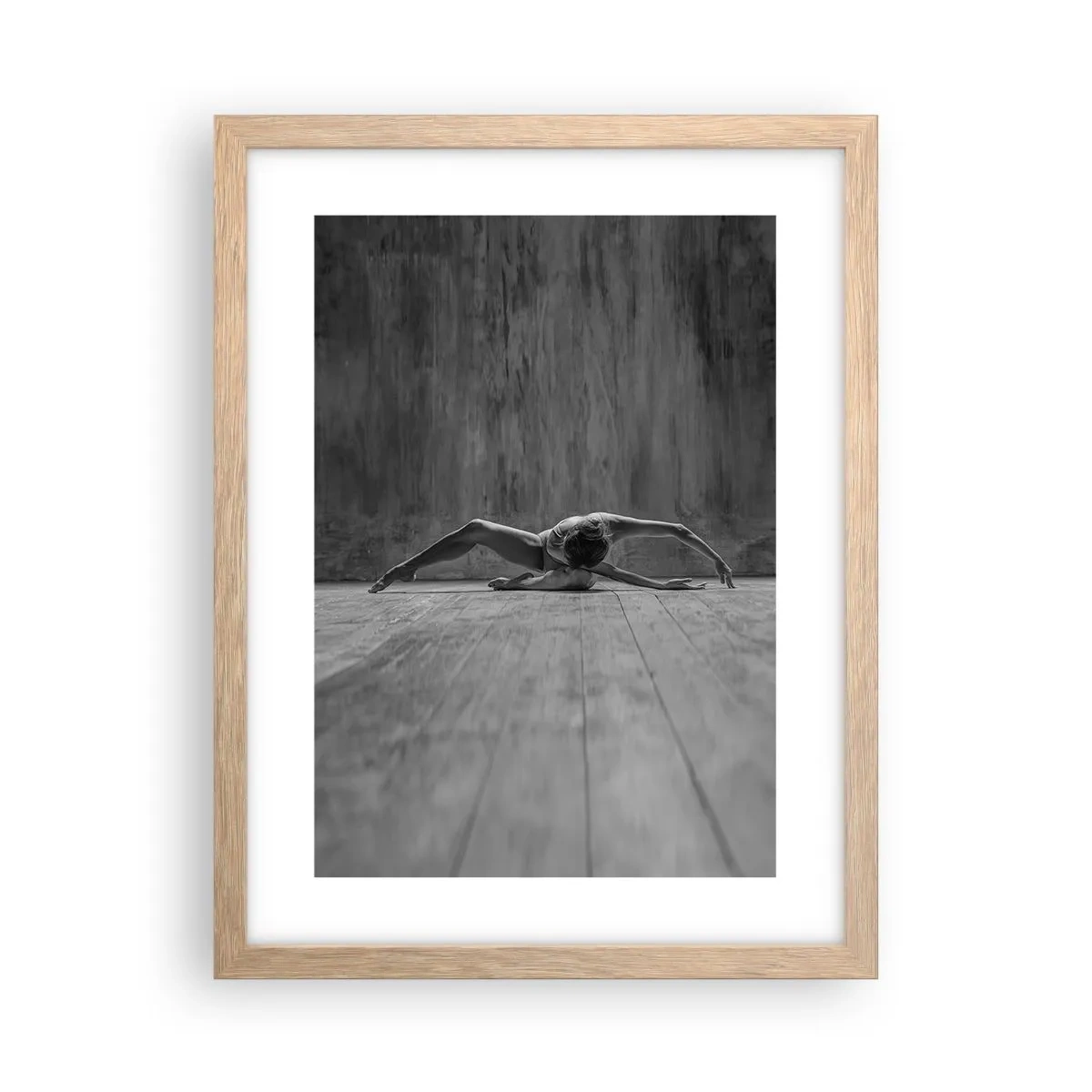 Poster in light oak frame - Found Symmetry - 30x40 cm