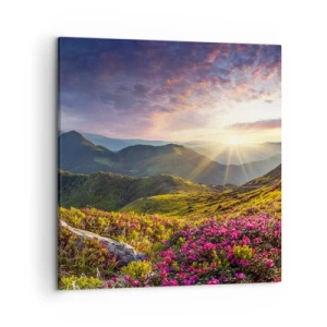 Canvas picture - Freshness of Mountain Morning - 50x50 cm