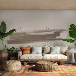 Custom Wallpaper Standard Eco - Blast of Grey - Abstraction, Piece, Modern Art