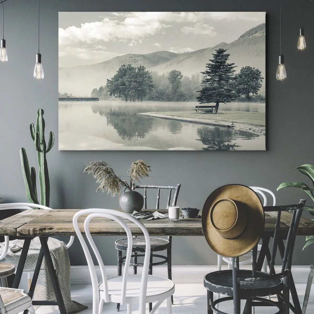 Canvas picture - Lake Is Still Asleep - 100x70 cm