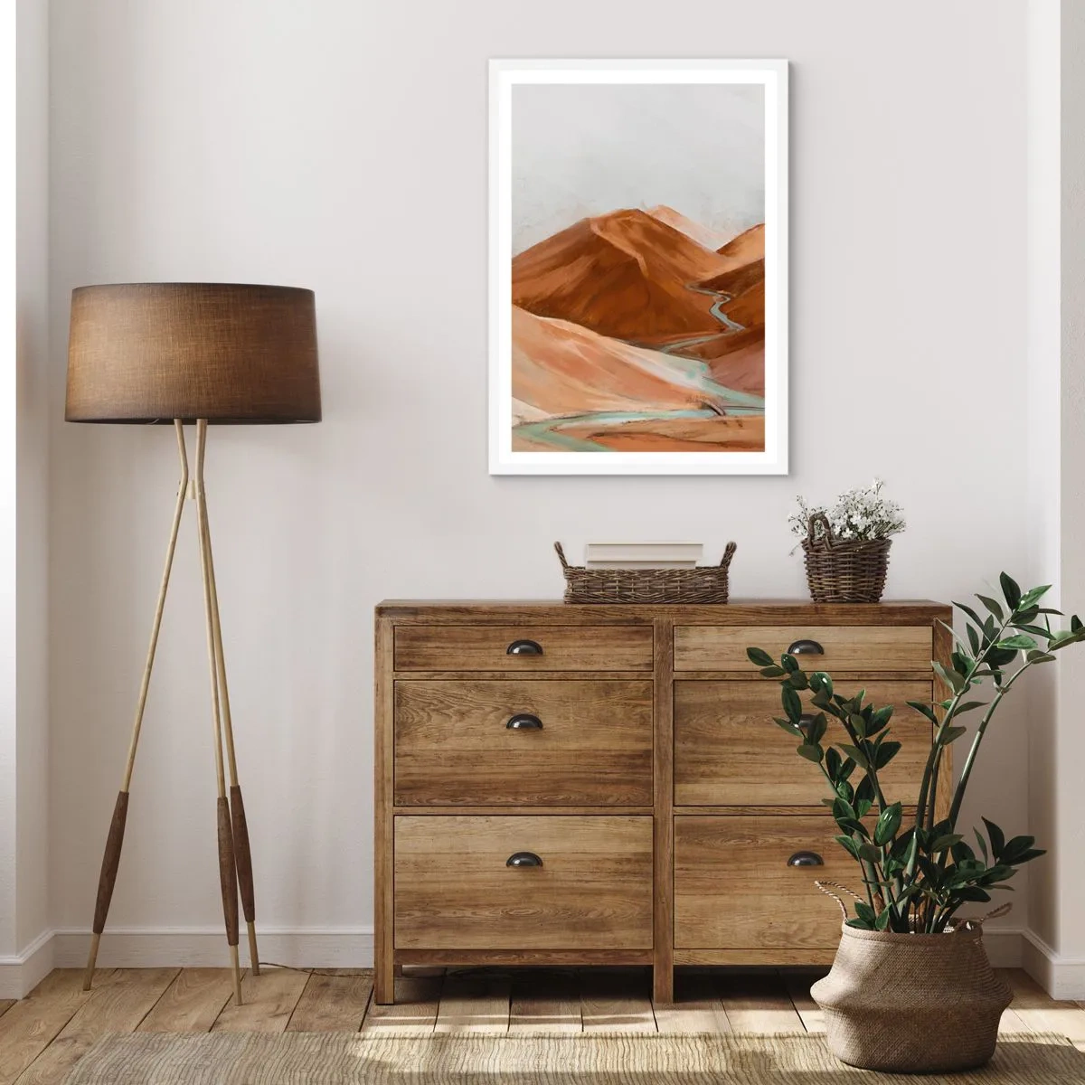 Poster in white frmae - To the Source - 70x100 cm