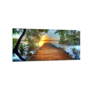 Glass picture - Don't Hurry, Sit Down - 120x50 cm