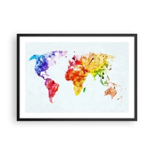 Poster in black frame - All Colours of Light - 70x50 cm