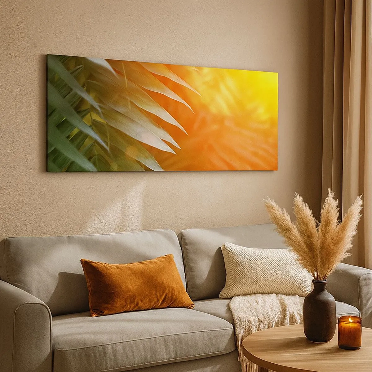 Canvas picture - Morning in the Jungle - 100x40 cm