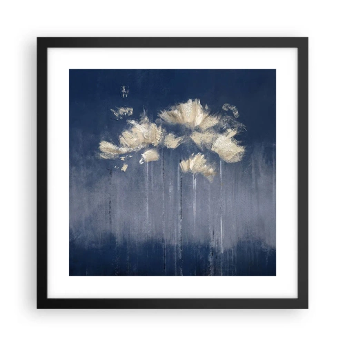 Poster in black frame - Like Flakes in the Wind - 40x40 cm