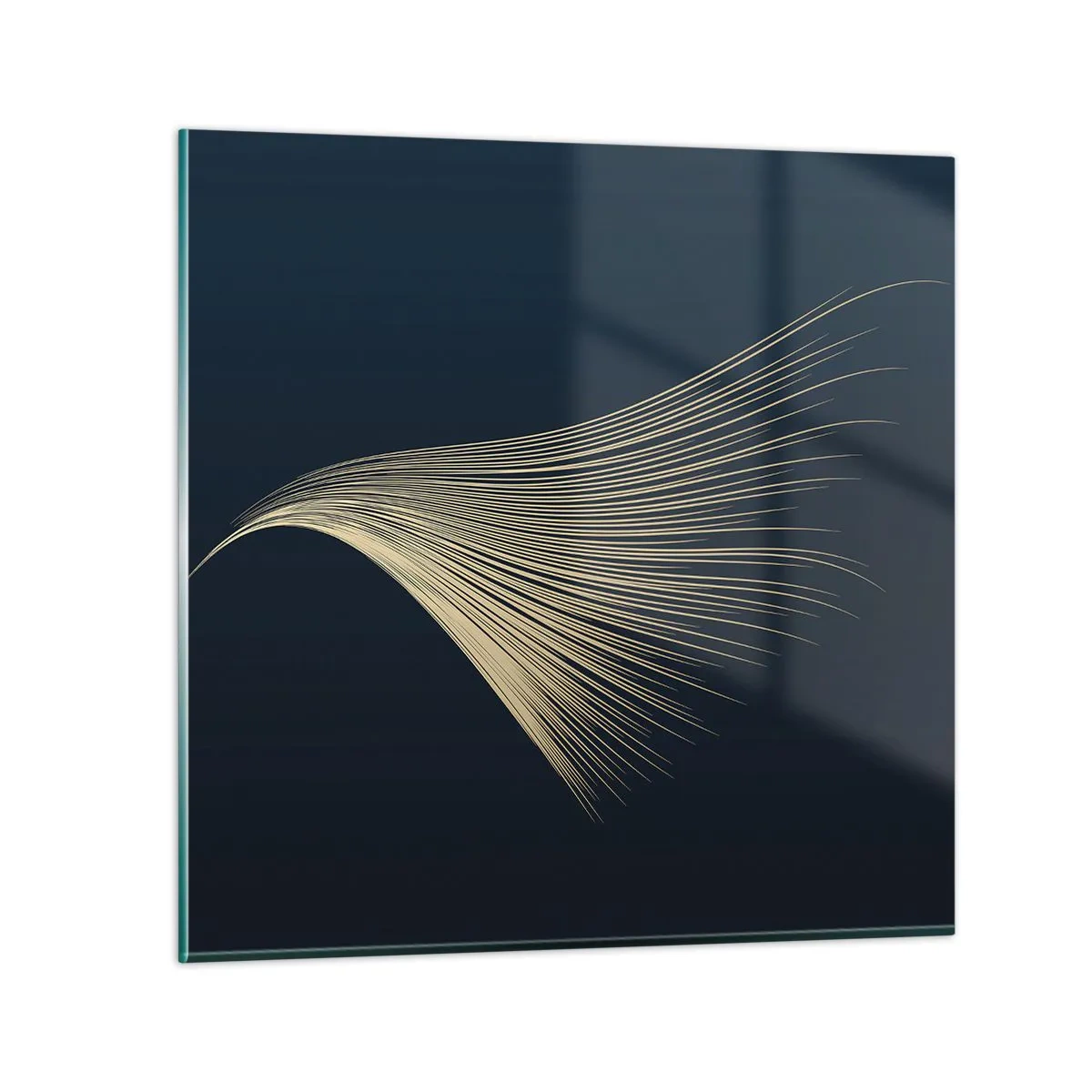 Glass picture - Like Angel's Hair - 60x60 cm