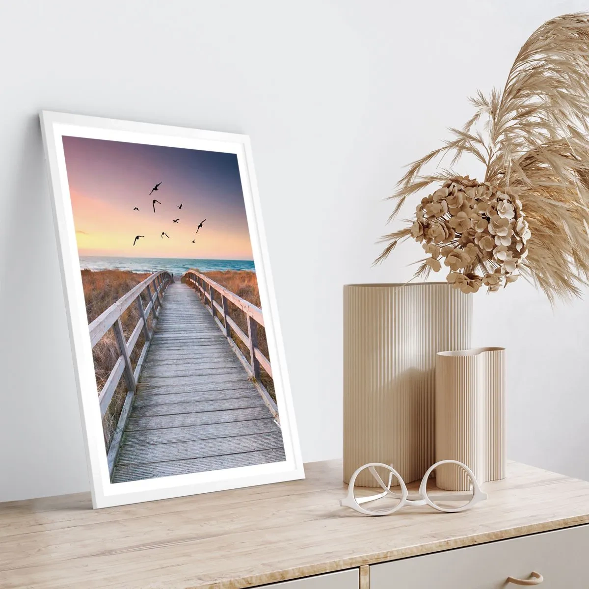 Poster in white frmae - Space of Highs - 50x70 cm