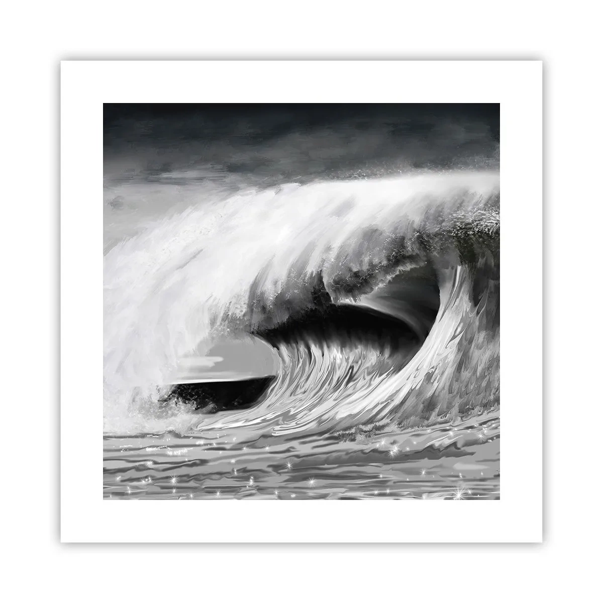 Poster - Wrath of the Ocean - 40x40 cm