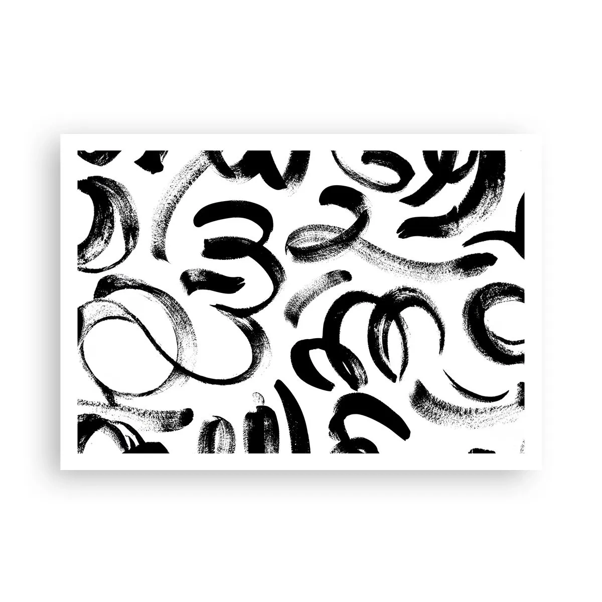 Poster - Black on White - 100x70 cm