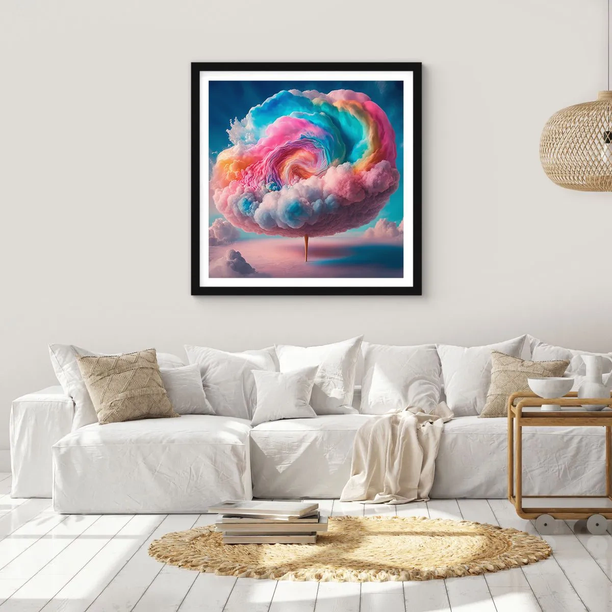 Poster in black frame - Dream of a Funfair - 30x30 cm