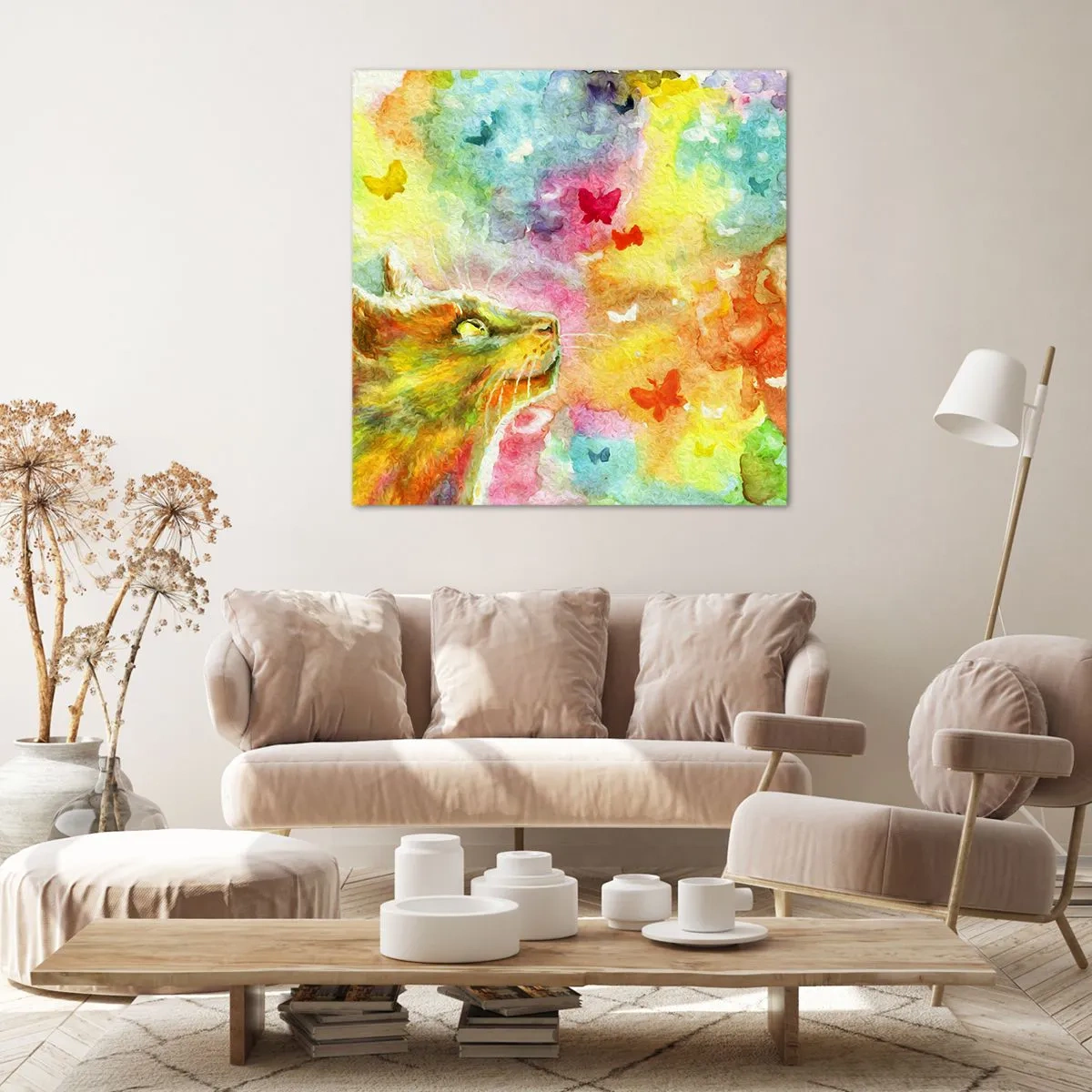 Canvas picture - Cat's Dream - 50x50 cm