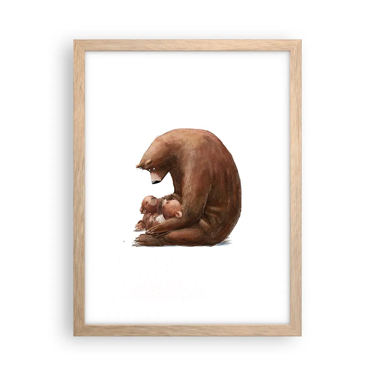 Poster in light oak frame - Sweet Dreams, Kids - 30x40 cm
