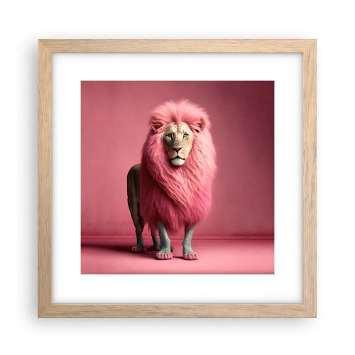 Poster in light oak frame - And You're Not Scared Anymore - 30x30 cm