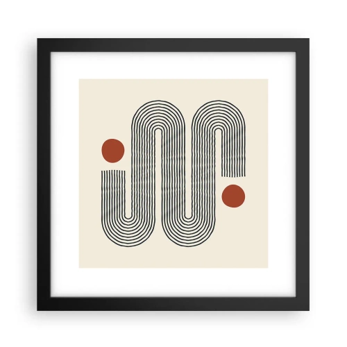 Poster in black frame - From Beginning till the End - 30x30 cm