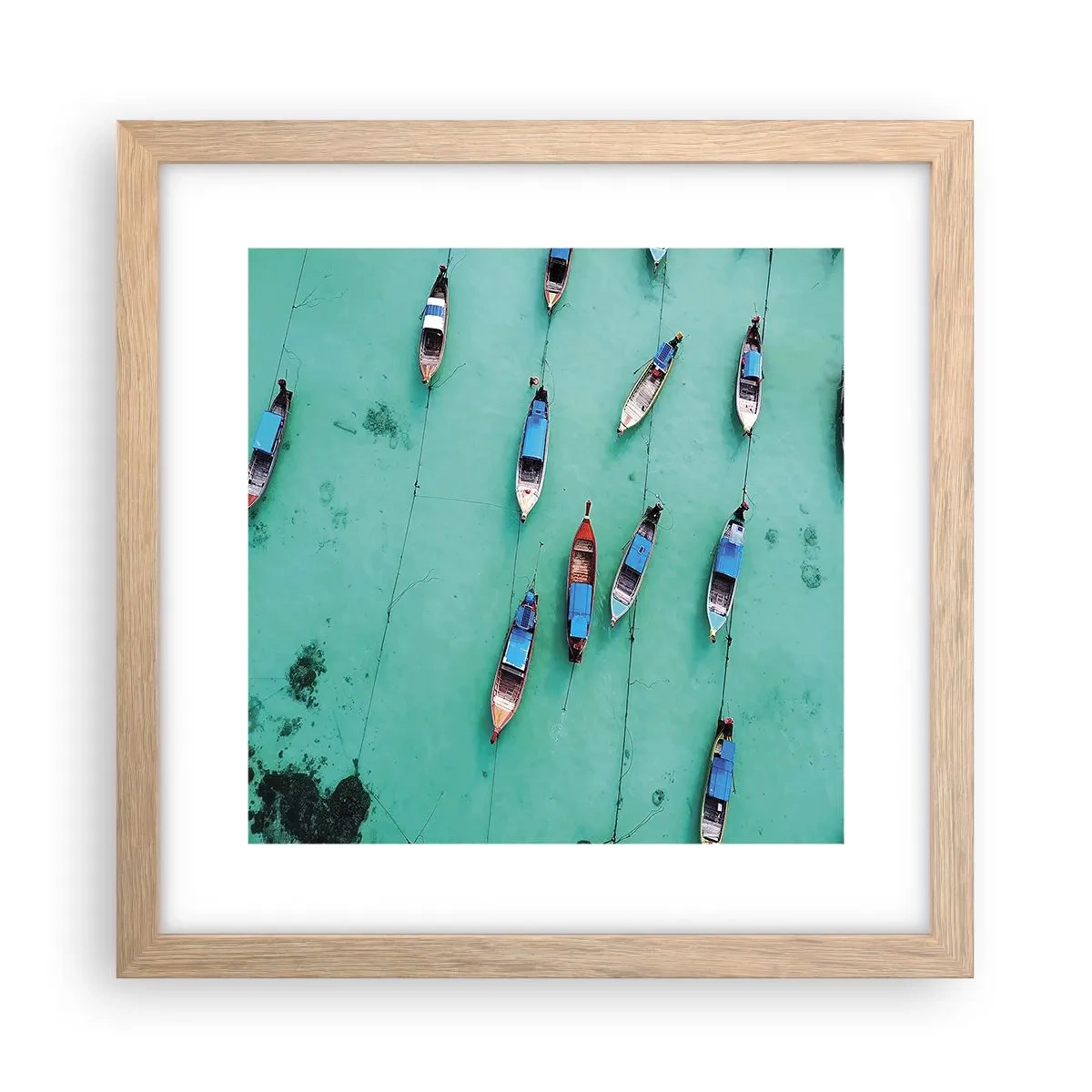 Poster in light oak frame - In Joyful Expectation - 30x30 cm