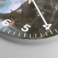 Clock face with numbers