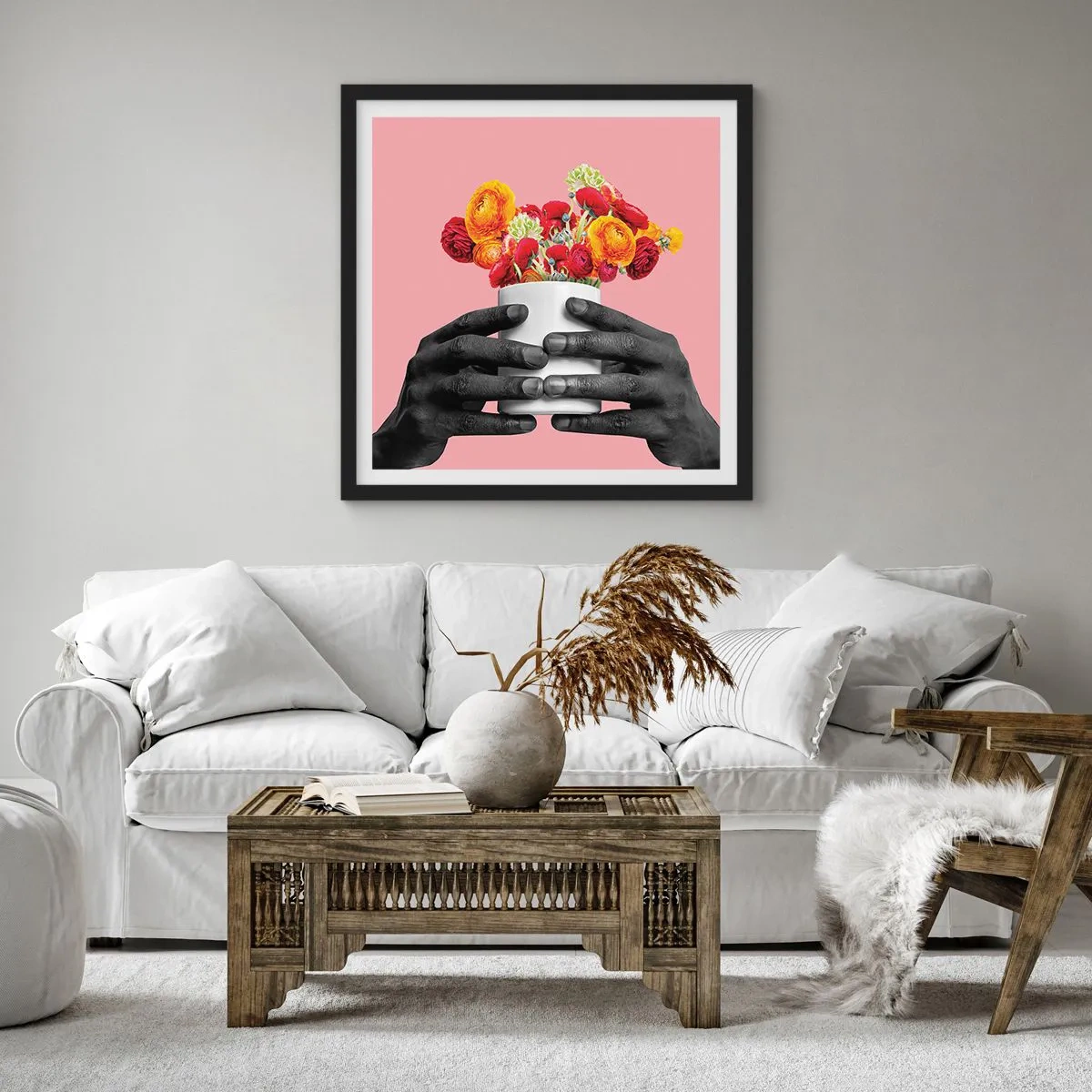 Poster in black frame - Apotheosis of Life - 60x60 cm