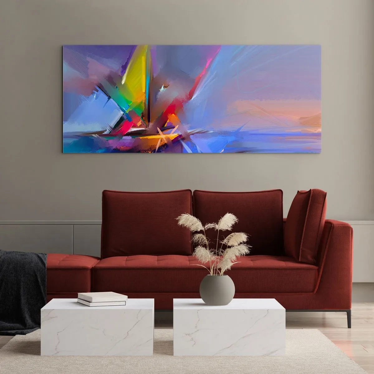 Glass picture - Flew like s Bird - 160x50 cm