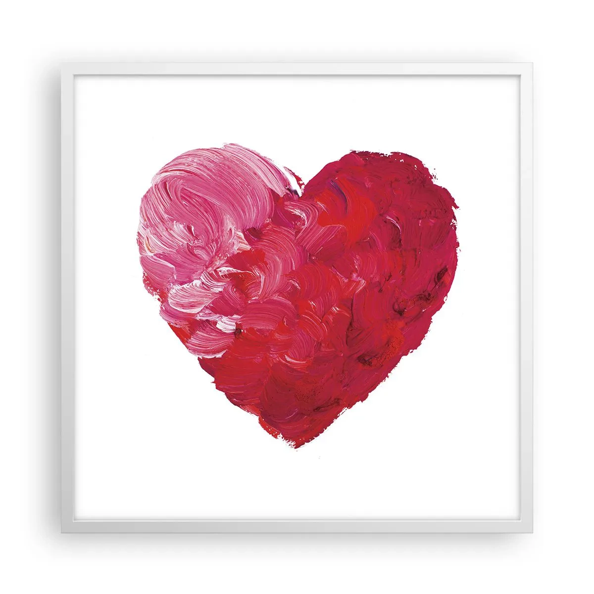 Poster in white frmae - All You Need Is Love - 60x60 cm