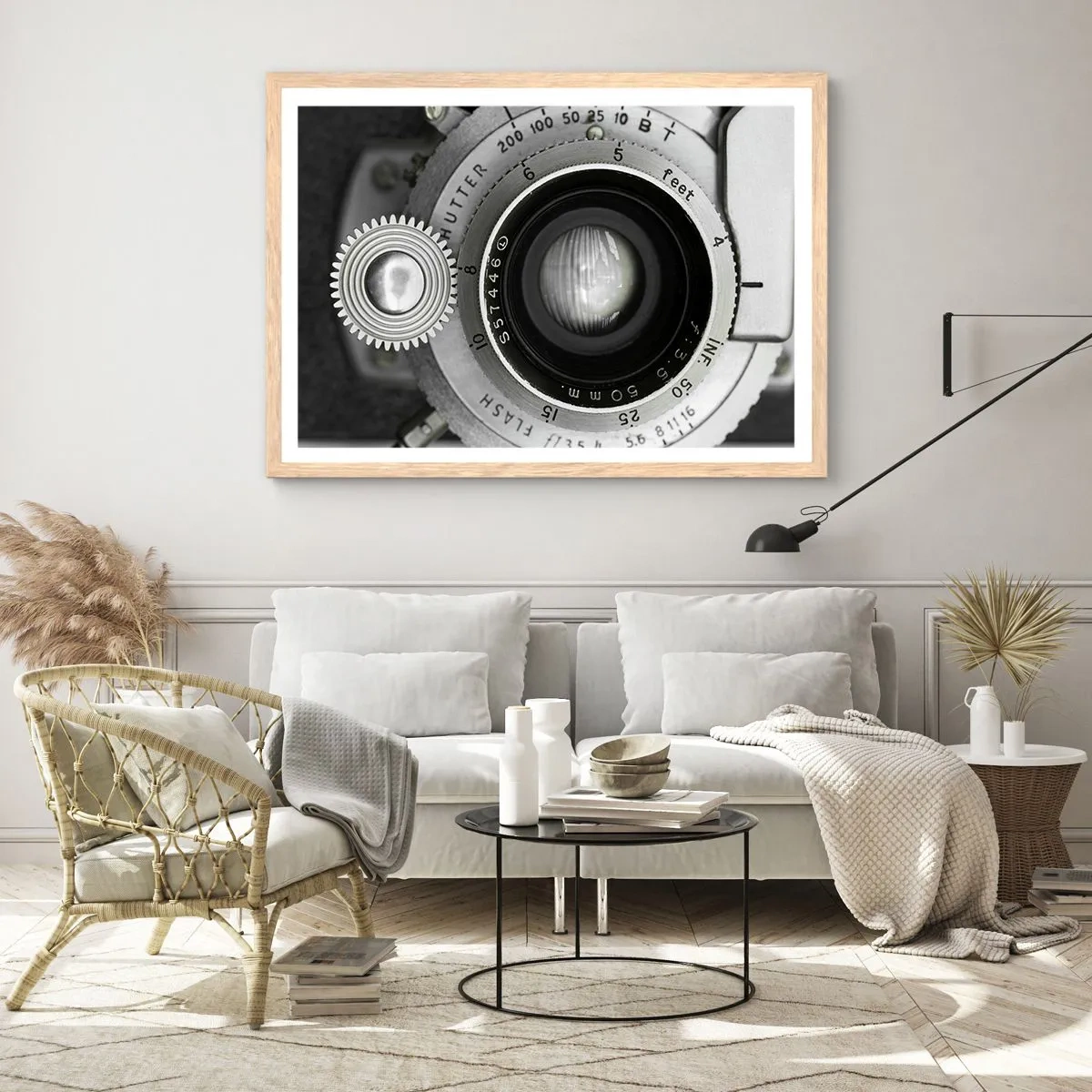 Poster in light oak frame - Tale about Hollywood - 40x30 cm