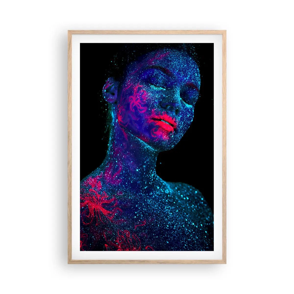 Poster in light oak frame - In Stardust - 61x91 cm