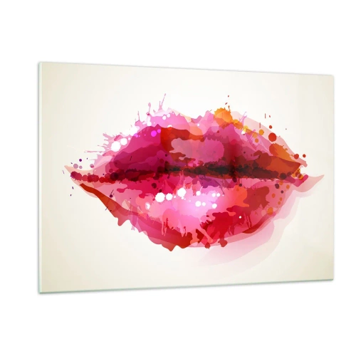 Glass picture - Redder Shade of Red - 120x80 cm