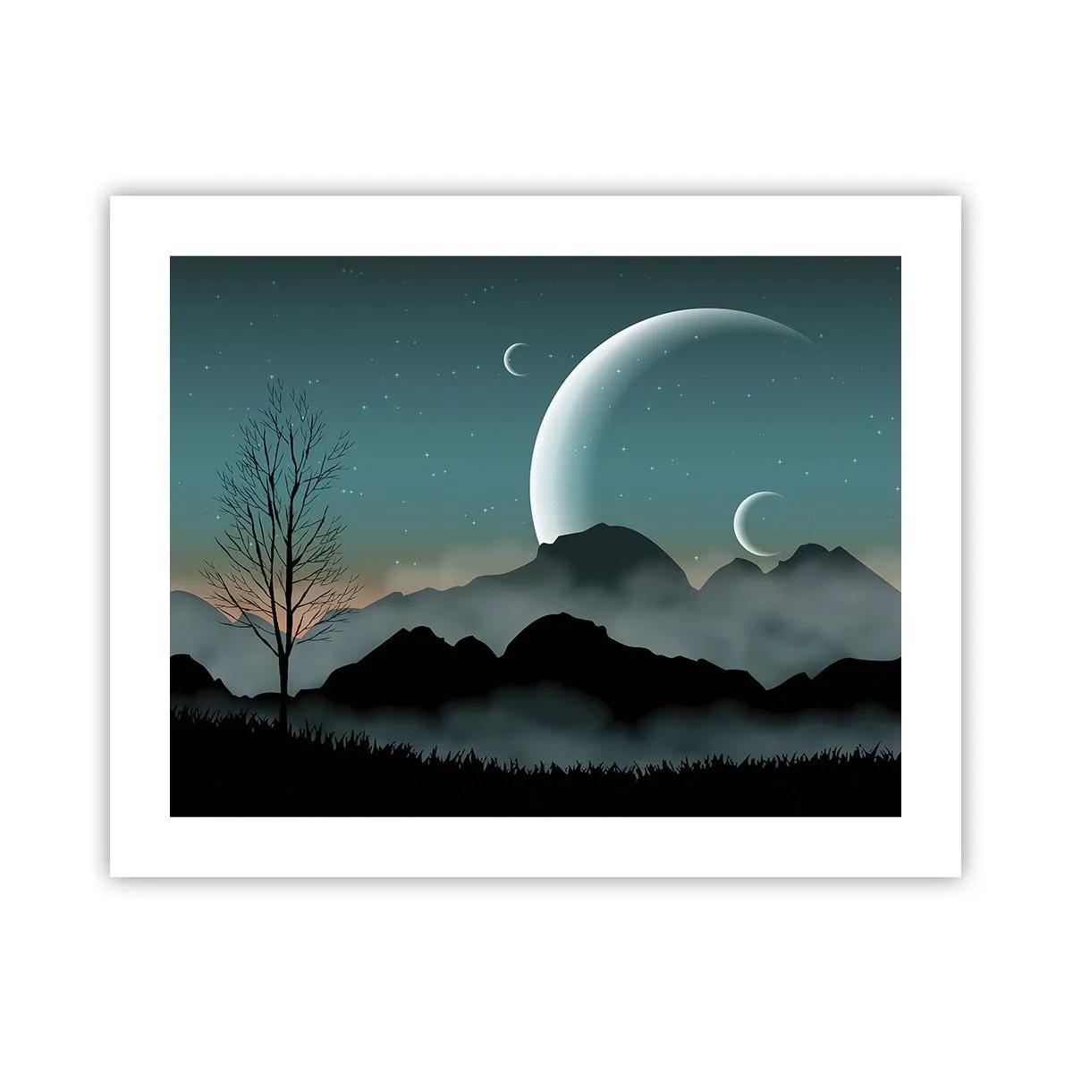 Poster - Carnival of a Starry Night - 50x40 cm