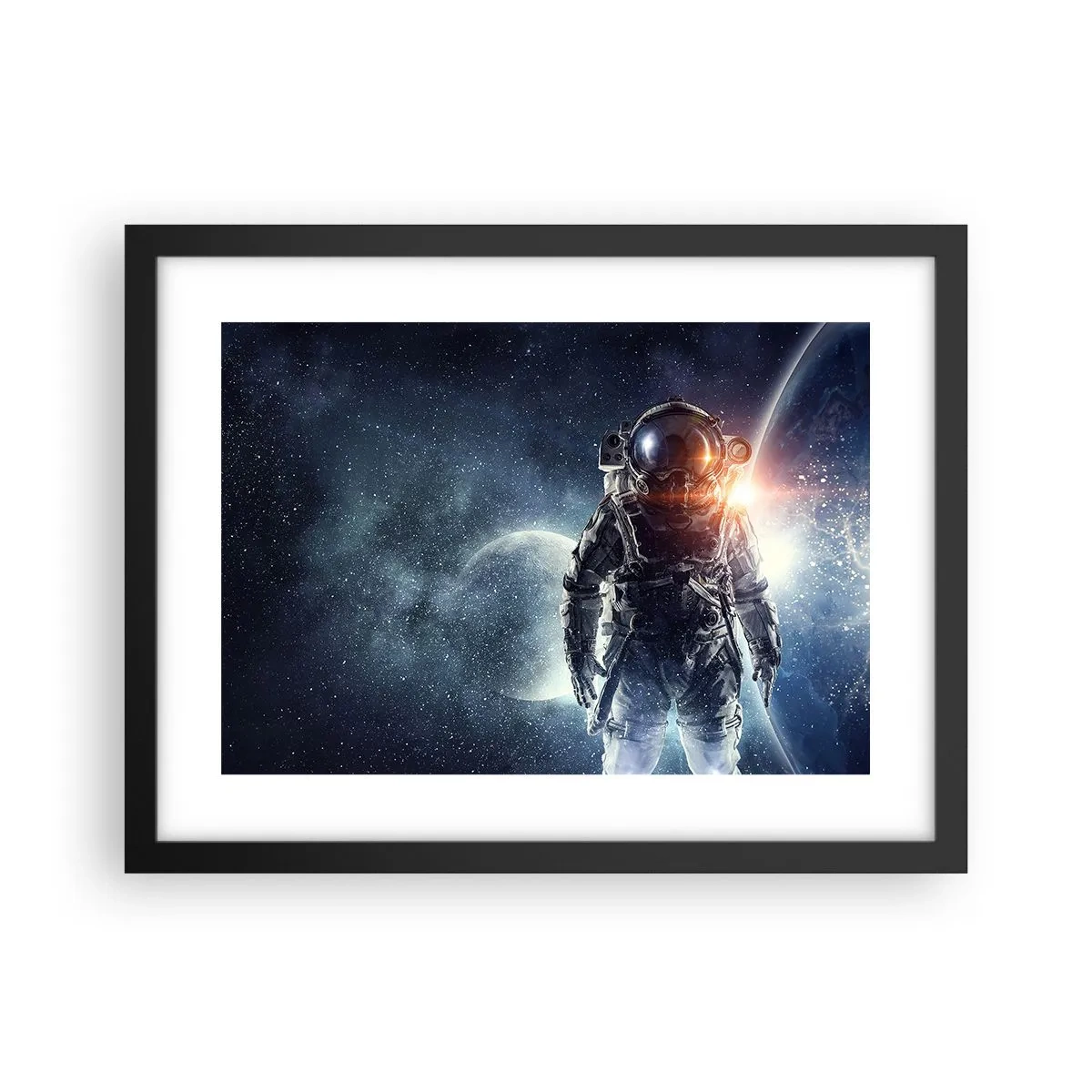 Poster in black frame - Space Adventure - 40x30 cm