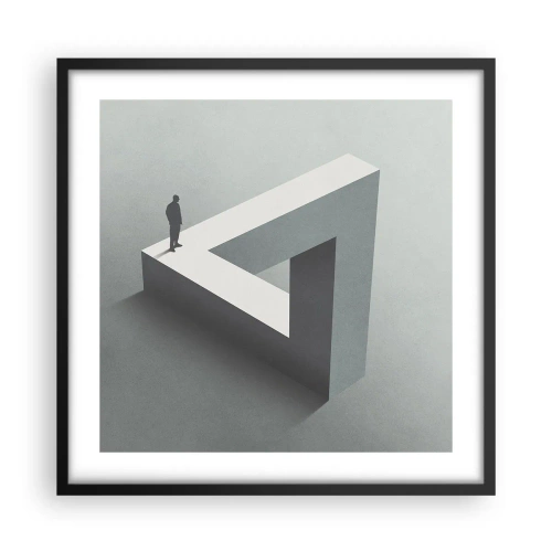 Poster in black frame - And Yet It Is Possible - 50x50 cm