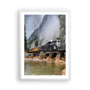 Poster in white frmae - Where Are You off to? - 50x70 cm