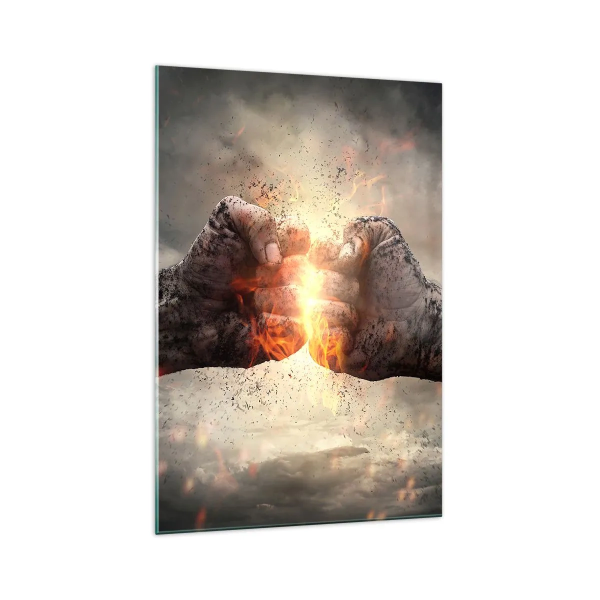 Glass picture - Stand Up and Fight - 70x100 cm
