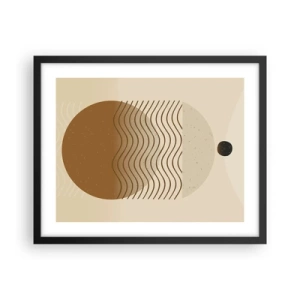 Poster in black frame - About the Origin of Geometrical Figures - 50x40 cm
