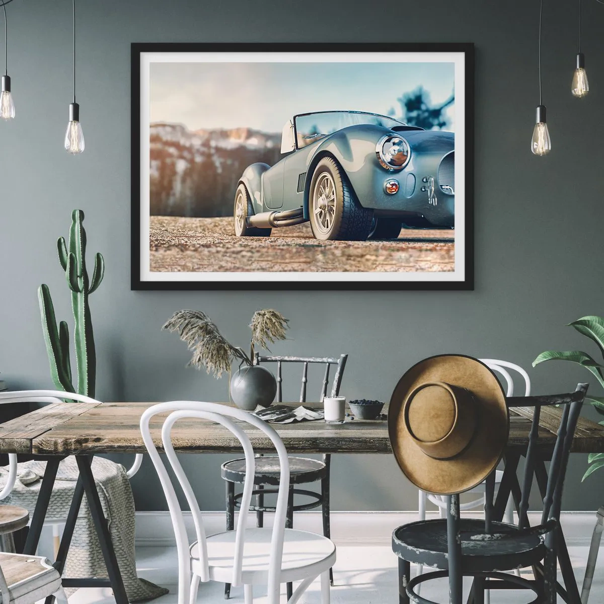 Poster in black frame - Styel Is What Counts - 50x40 cm
