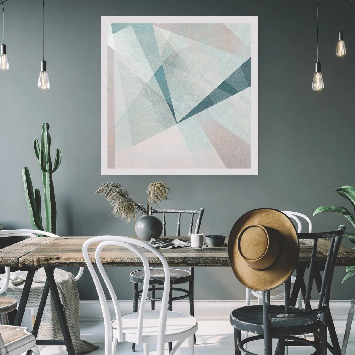 Poster - Calmly but Dynamically - 40x40 cm