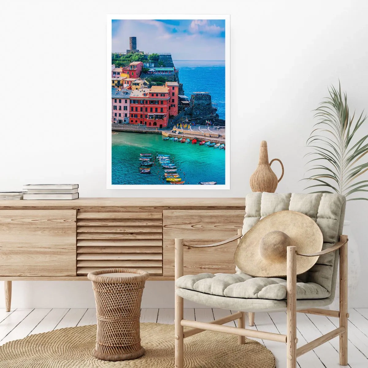 Poster - Magical Mediterranean Town - 50x70 cm
