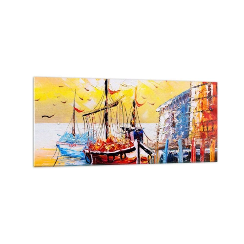 Glass picture - Happy Comeback - 120x50 cm