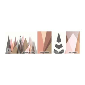 Photo Wallpaper Sample Standard Eco - View of the Piramide - Abstraction, Piece, Triangles - 100x30 cm