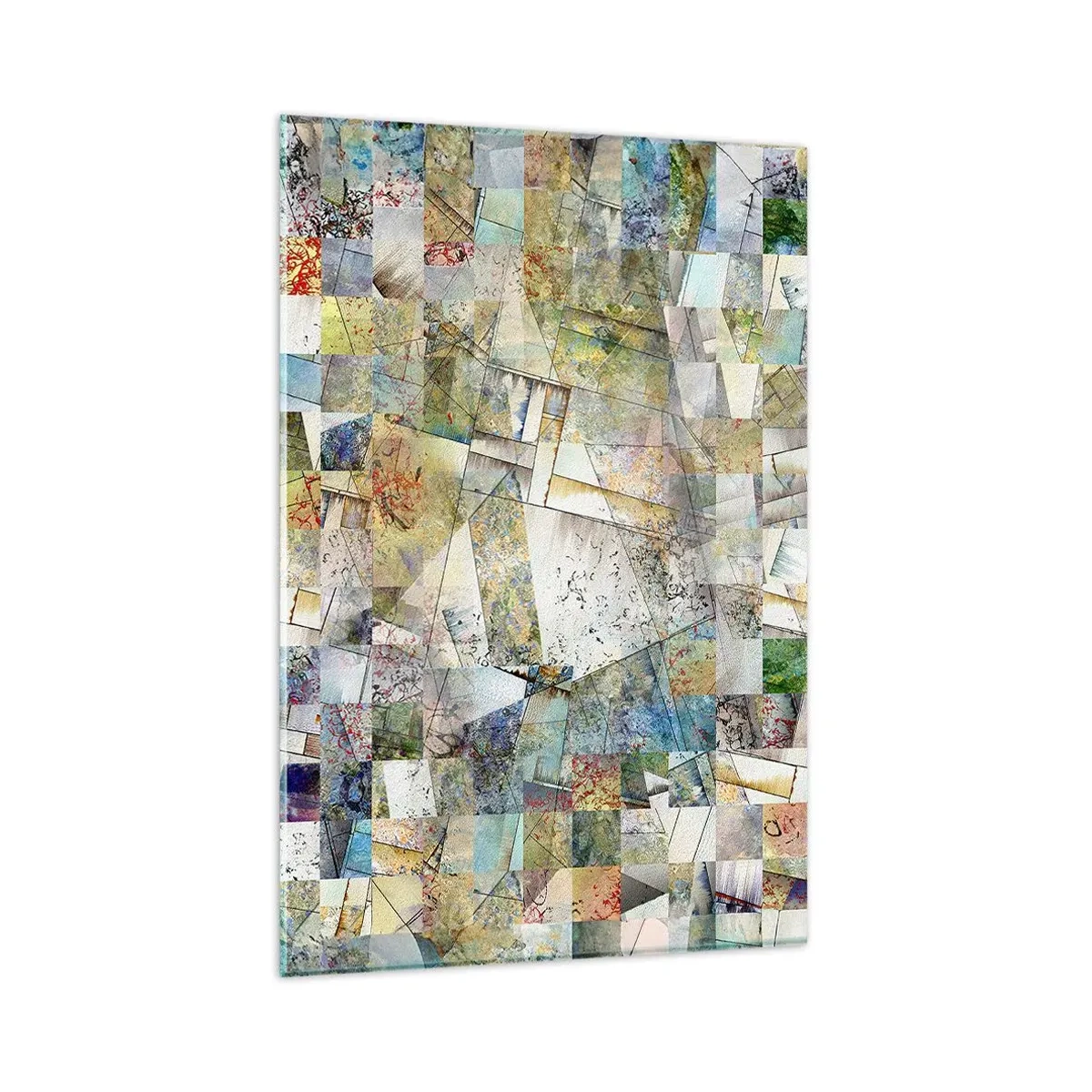 Glass picture - Geometric Reshuffling - 80x120 cm