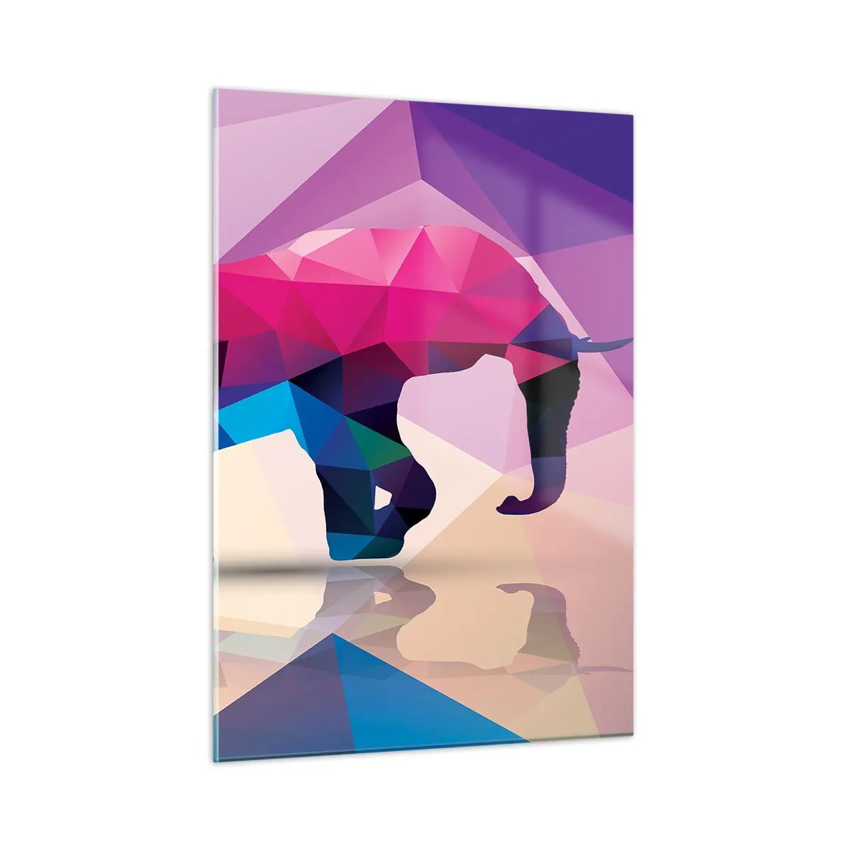 Glass picture - Crystal Dinosaur - 50x70 cm
