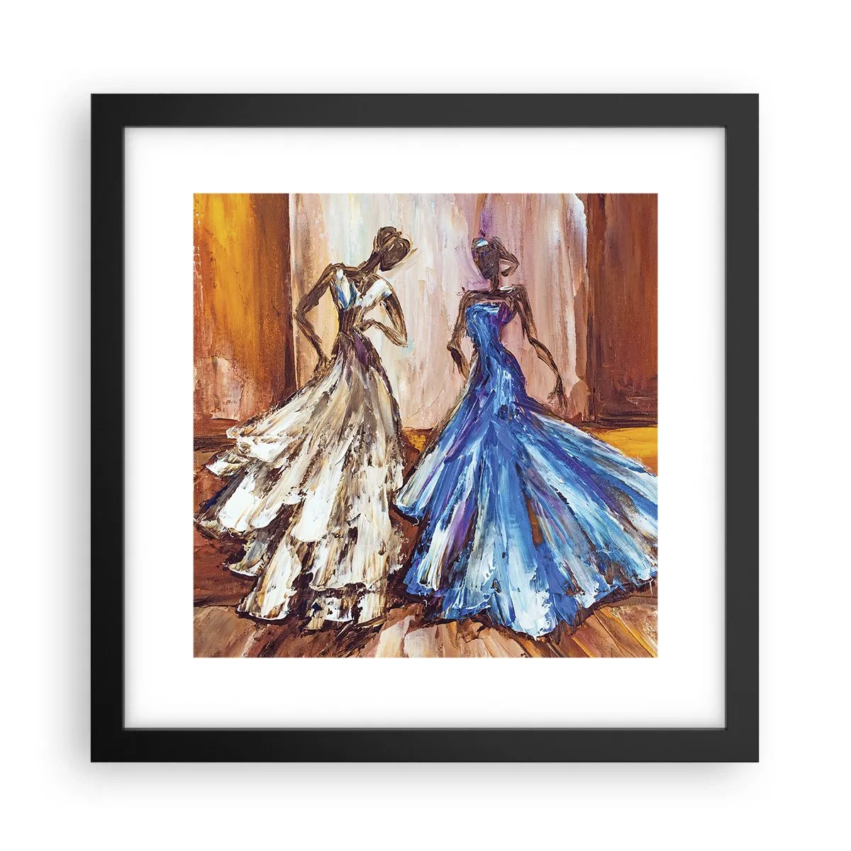 Poster in black frame - Charming Duo - 30x30 cm
