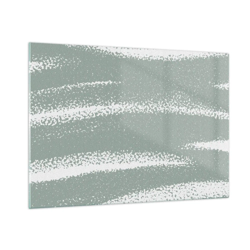 Glass picture - Abstrcat in Winter Climate - 100x70 cm